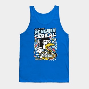 Retro Cereal Box Penguin Cereal // Junk Food Nostalgia // Cereal Lover Tank Top